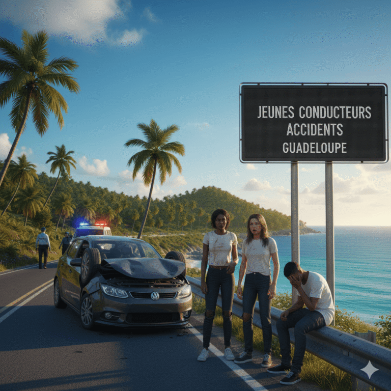 Jeunes conducteurs : accidents en Guadeloupe, une réalité préoccupante